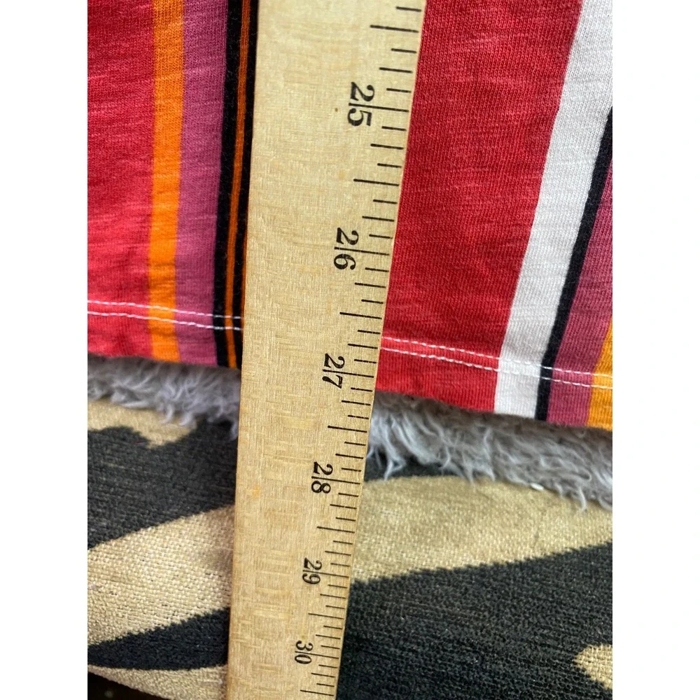 Guess Shirt Mens Medium Striped Colorblock Spell Out Preppy Academia Streetwear - Picture 6 of 7